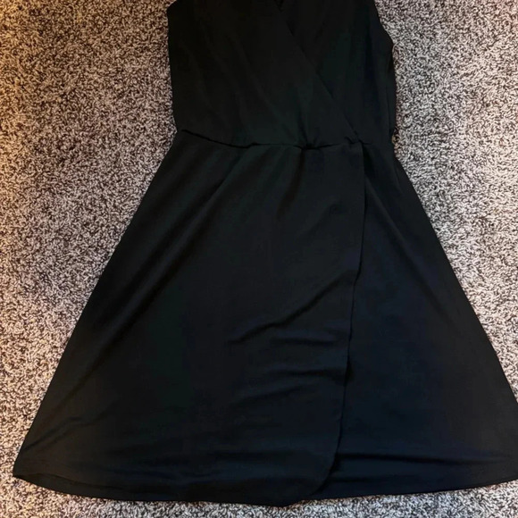 A New Day Faux Wrap Dress - Black, XS - Picture 4 of 5